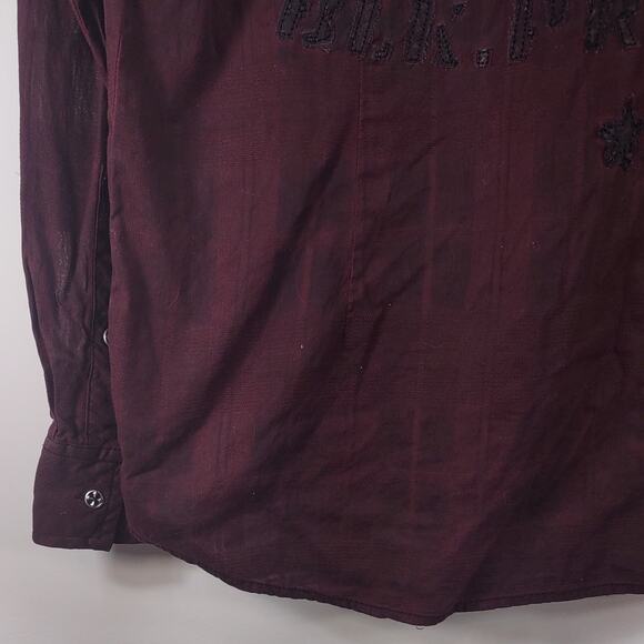 Affliction Black Premium Button Down Long Sleeve Shirt, Size 2 XL - Picture 6 of 8